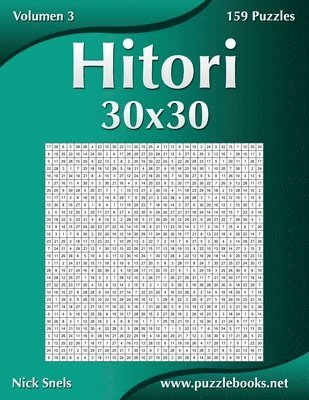 Hitori 30x30 - Volumen 3 - 159 Puzzles 1