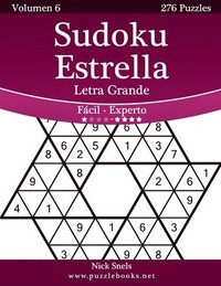 bokomslag Sudoku Estrella Impresiones con Letra Grande - De Fácil a Experto - Volumen 6 - 276 Puzzles