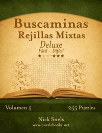 bokomslag Buscaminas Rejillas Mixtas Deluxe - De Fcil a Difcil - Volumen 5 - 255 Puzzles