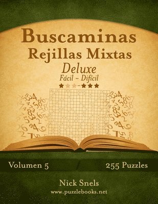 Buscaminas Rejillas Mixtas Deluxe - De Facil a Dificil - Volumen 5 - 255 Puzzles 1