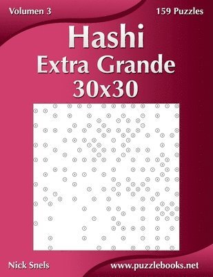 Hashi Extra Grande 30x30 - Volumen 3 - 159 Puzzles 1