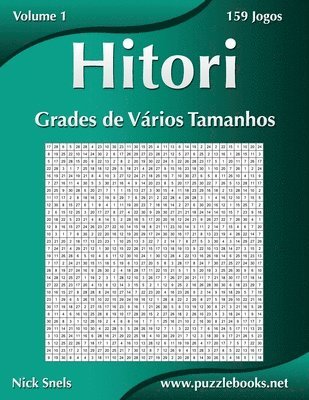 bokomslag Hitori Grades de Vários Tamanhos - Volume 1 - 159 Jogos