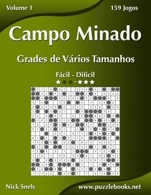 bokomslag Campo Minado Grades de Vrios Tamanhos - Fcil ao Difcil - Volume 1 - 156 Jogos