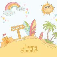 Happy Summer: Vacation Memory Book 1