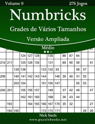 bokomslag Numbricks Grades de Vários Tamanhos Versão Ampliada - Médio - Volume 9 - 276 Jogos