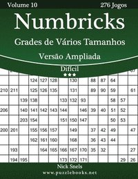 bokomslag Numbricks Grades de Vários Tamanhos Versão Ampliada - Difícil - Volume 10 - 276 Jogos