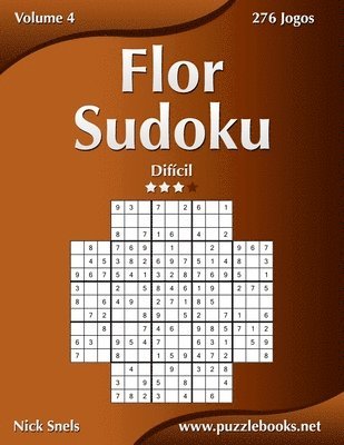 bokomslag Flor Sudoku - Difícil - Volume 4 - 276 Jogos