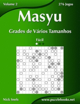 bokomslag Masyu Grades de Vários Tamanhos - Fácil - Volume 2 - 276 Jogos