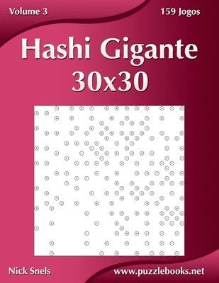 Hashi Gigante 30x30 - Volume 3 - 159 Jogos 1