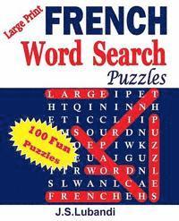 bokomslag Large Print FRENCH Word Search Puzzles