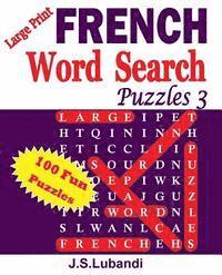 bokomslag Large Print FRENCH Word Search Puzzles 3