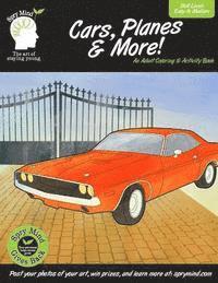 bokomslag Cars, Planes & More-An Adult Coloring & Activity Book: A adult coloring book featuring classic cars, planes and more