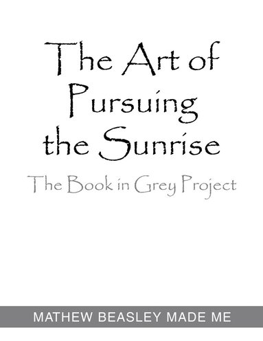 bokomslag Art of Pursuing the Sunrise
