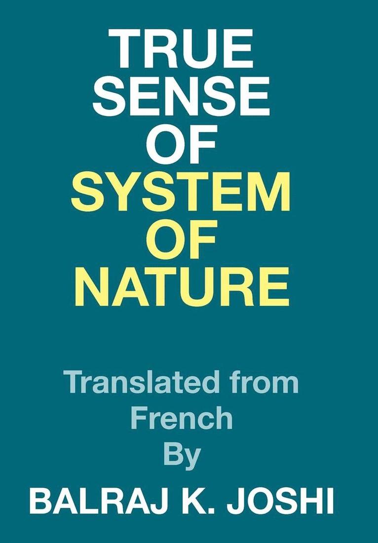 True Sense of System of Nature 1