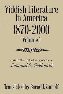 bokomslag Yiddish Literature in America 1870-2000