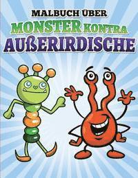 bokomslag Libro de colorear de robots contra alienígenas: libro de colorear de actividades para niños