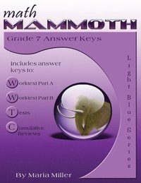 bokomslag Math Mammoth Grade 7 Answer Keys