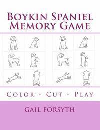 Boykin Spaniel Memory Game: Color - Cut - Play 1