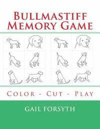 Bullmastiff Memory Game: Color - Cut - Play 1