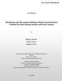 bokomslag Distribution and Movements of Beluga Whales from the Eastern Chukchi Sea Stock During Summer and Early Autumn