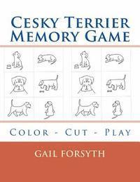 Cesky Terrier Memory Game: Color - Cut - Play 1