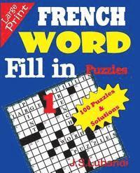 bokomslag FRENCH Word Fill-in Puzzles