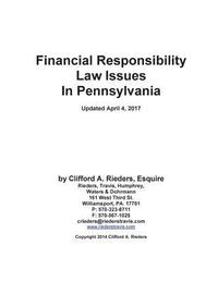 bokomslag Financial Responsibility Law Issues In Pennsylvania