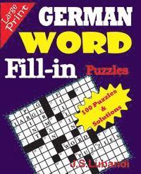 bokomslag GERMAN Word Fill-in Puzzles