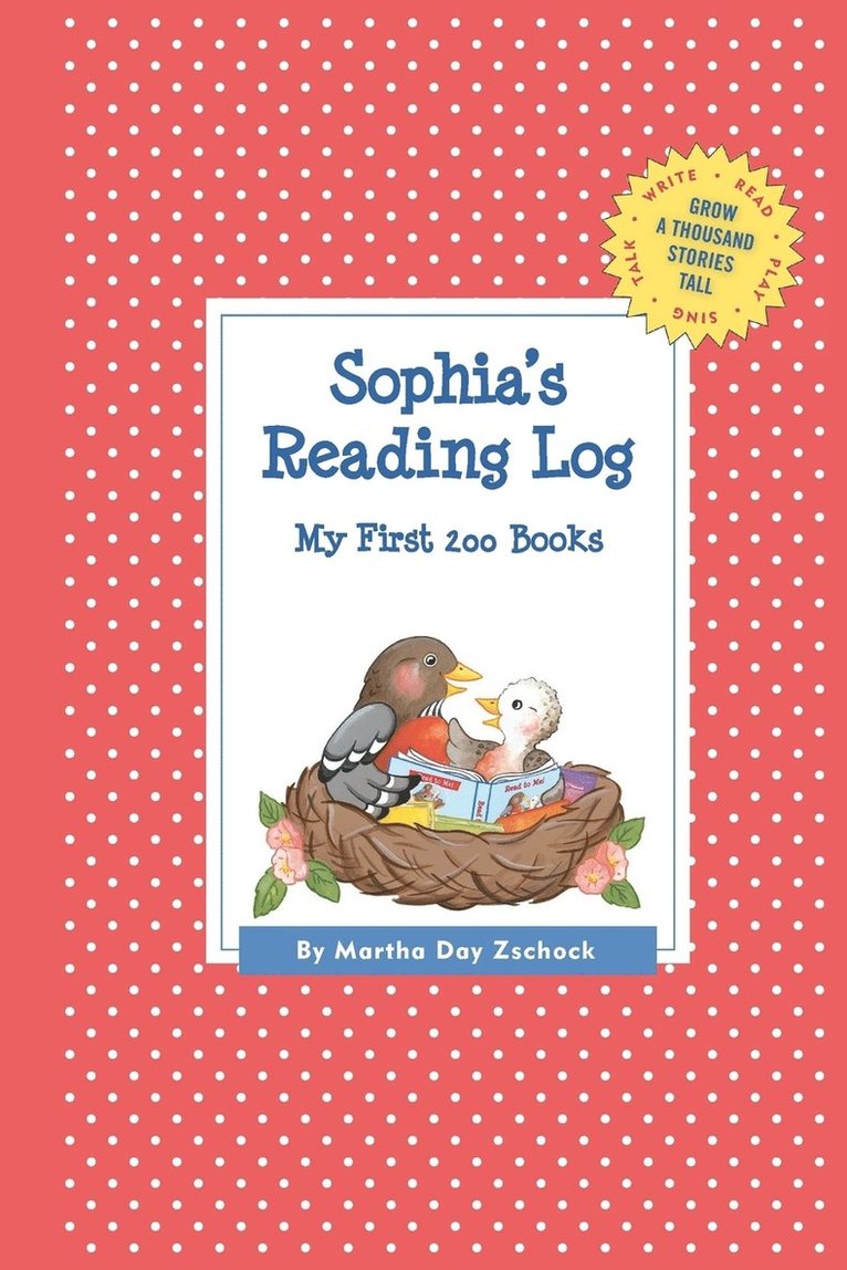 Sophia's Reading Log 1