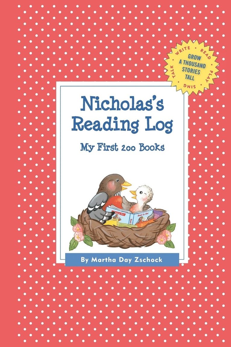 Martha Day Zschock - Nicholas's Reading Log, Häftad
