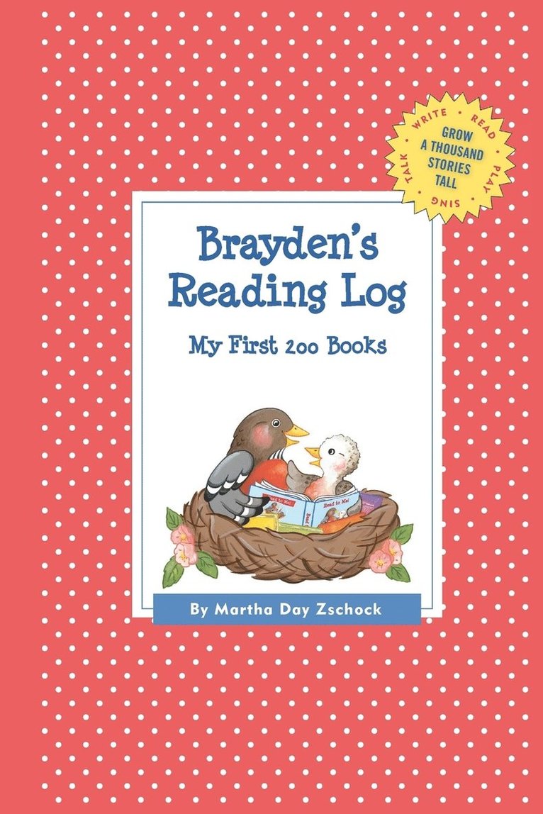 Brayden's Reading Log 1