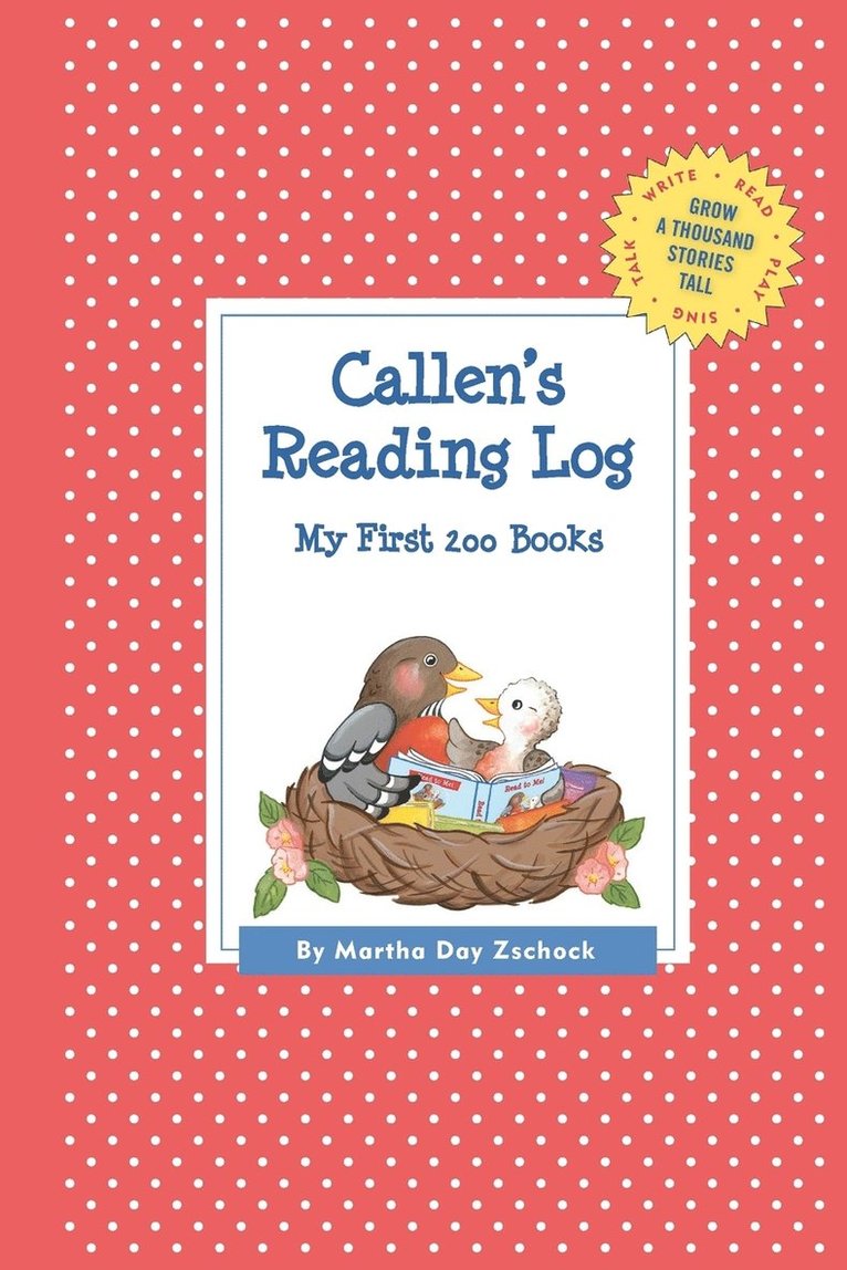 Callen's Reading Log 1
