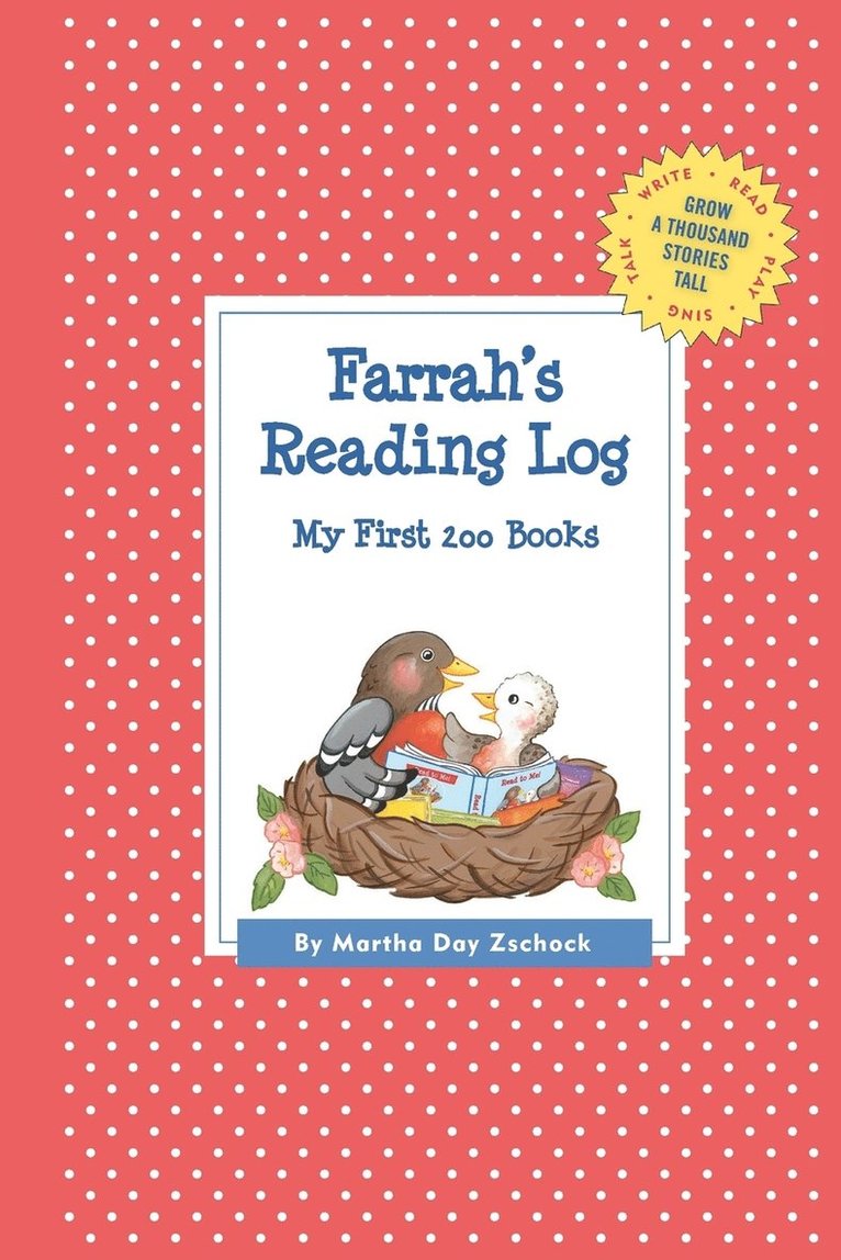 Farrah's Reading Log 1