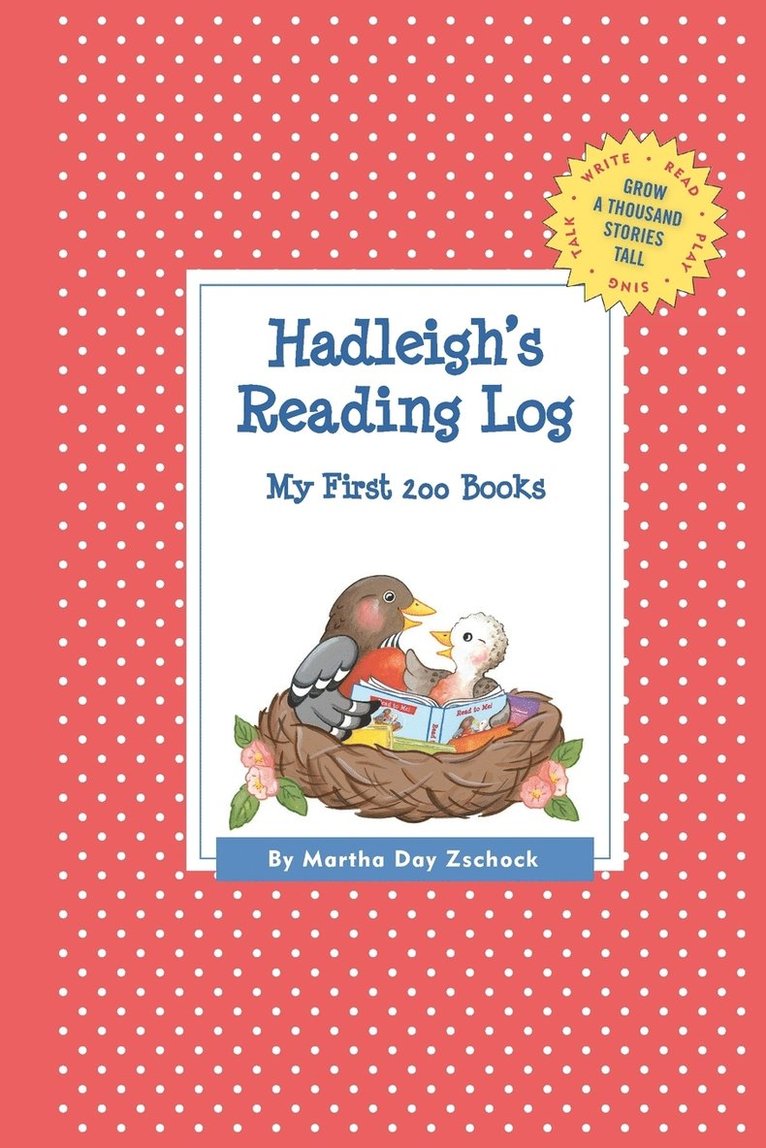 Hadleigh's Reading Log 1
