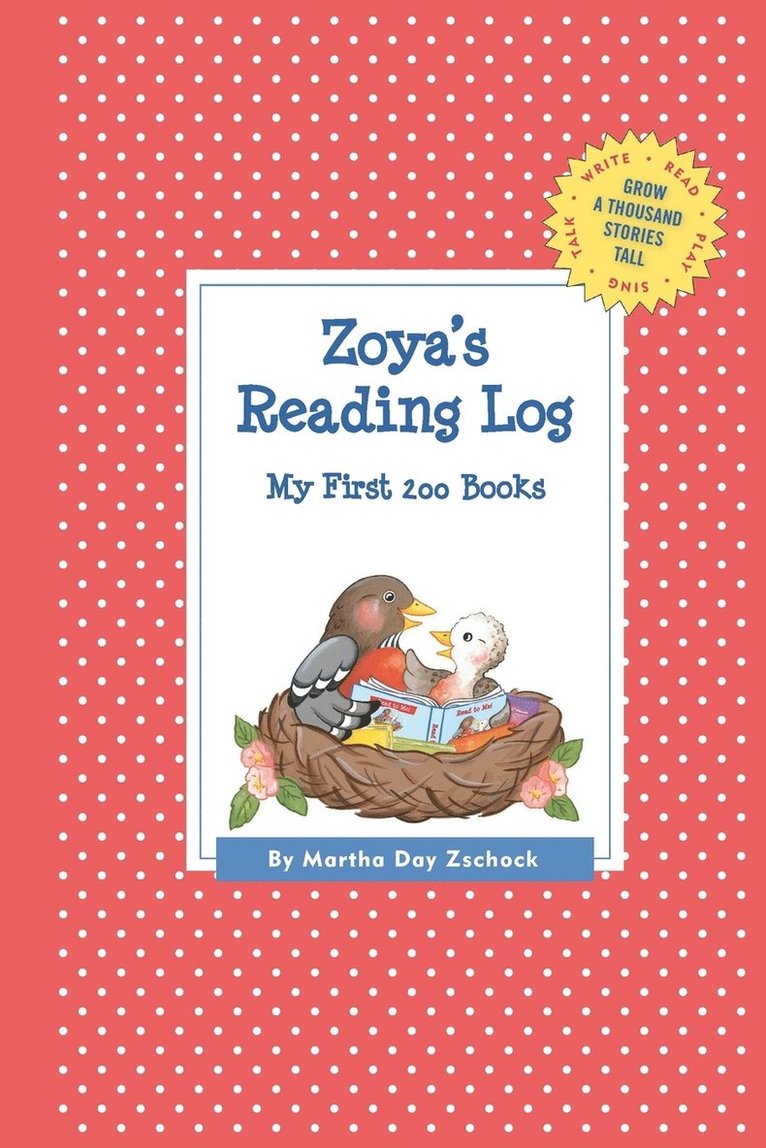 Zoya's Reading Log 1