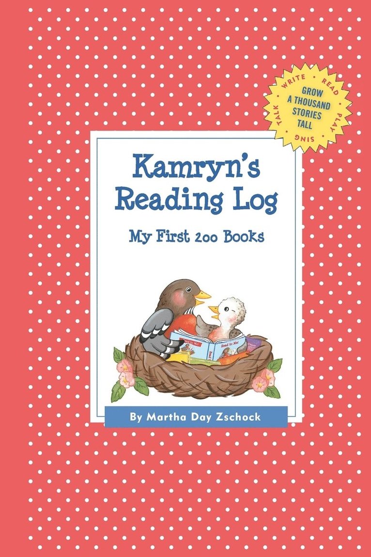 Martha Day Zschock - Kamryn's Reading Log, Häftad