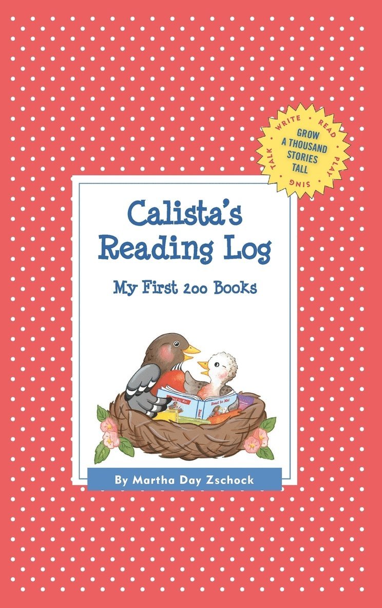 Calista's Reading Log 1