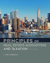 bokomslag Principles of Real Estate Accounting and Taxation