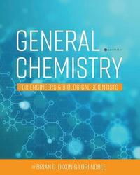 bokomslag General Chemistry for Engineers and Biological Scientists