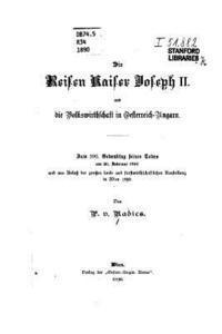 bokomslag Die Reisen Kaiser Joseph II