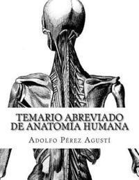 bokomslag Temario Abreviado de Anatomía Humana