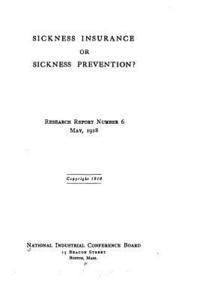 bokomslag Sickness insurance or sickness prevention?