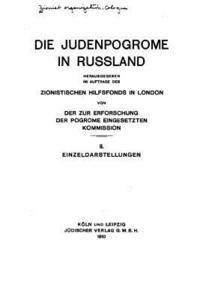 bokomslag Die Judenpogrome in Russland (1910)