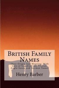 bokomslag British Family Names: Their Origin And Meaning, With Lists of Scandinavian, Frisian, Anglo-Saxon and Norman Names