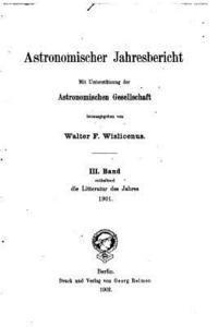 bokomslag Astronomischer Jahresbericht