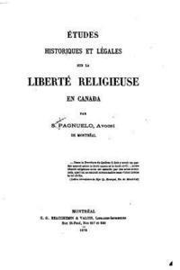 bokomslag Études historiques et légales sur la liberté religieuse en Canada (1872)