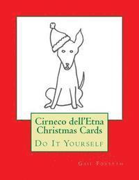 Cirneco dell'Etna Christmas Cards: Do It Yourself 1