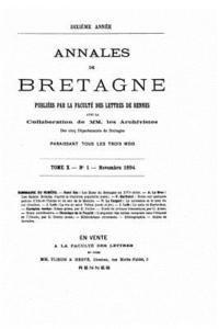 bokomslag Annales de Bretagne - Tome X (1894)