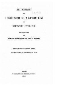 bokomslag Zeitschrift für deutsches altertum und deutsche litteratur