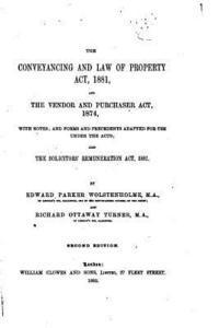 Edward Parker Wolstenholme - The Conveyancing and Law of Property Act, 1881, Häftad